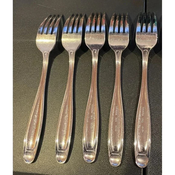 Oneida Alexandria Dinner Forks Set of 5 Replacements 18/0 - Picture 2 of 4